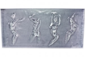 Femme Fatale wall art in resin