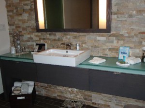 W Hotel (Scottsdale) resin bathroom counter