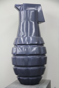 Fiberglass grenade in graphite #2