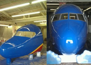 Southwest Boeing 707 fiberglass replica