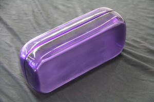 Violet translucent resin clutch facades #2