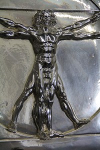 Virtruivan Man chromed relief